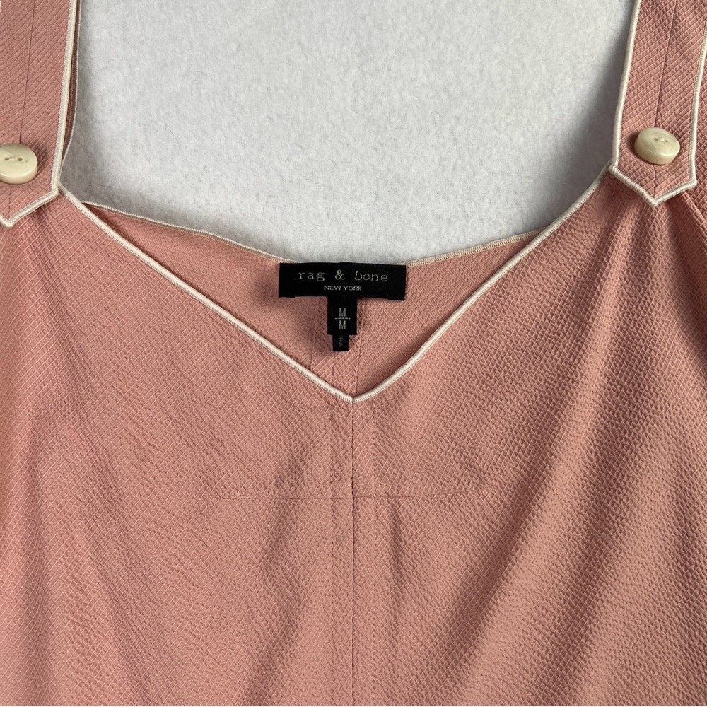 Rag and Bone Women's Tia Tank Viscose Twill Top Peach Pink Medium - Picture 5 of 6